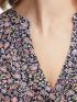 FRANSA Γυναικεία εμπριμέ φλοράλ μπλούζα-πουκάμισο 20611658-201717