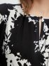 FRANSA Γυναικεία ασπρόμαυρη μπλούζα-πουκάμισο 20611660-200115