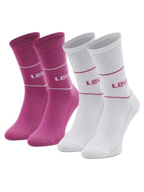 LEVIS Unisex ρόζ-κρέμ κάλτσες, 2 ζεύγη 701210567-017 Pink