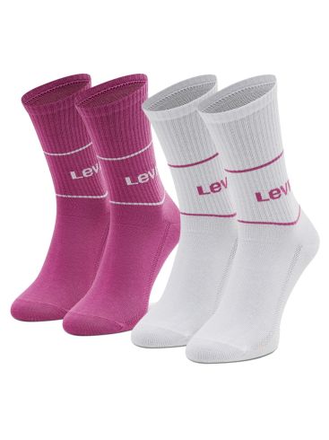 LEVIS Women's pink-cream socks, 2 pairs 701210567-017 Black