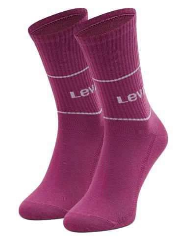 LEVIS Γυναικίες ρόζ-κρέμ κάλτσες, 2 ζεύγη 701210567-017 Black