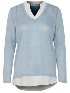 More about RANSA Women's light blue knitted V blouse 20610799-1441151