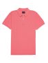 FUNKY BUDDHA Men's pink short-sleeved pique polo shirt FBM007-001-11 FUCHSIA PINK