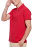 FUNKY BUDDHA Men's red short sleeve pique polo shirt FBM007-001-11 RASPBERRY