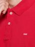 FUNKY BUDDHA Men's red short sleeve pique polo shirt FBM007-001-11 RASPBERRY