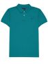 FUNKY BUDDHA Men's short-sleeved pique polo shirt FBM007-001-11 EMERALD