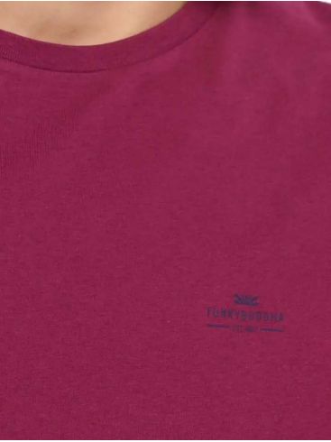 FUNKY BUDDHA Ανδρικό T-Shirt FBM007-001-04 LT AUBERGINE