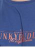 FUNKY BUDDHA Ανδρικό μπλέ T-Shirt V FBM007-023-04 INDIGO