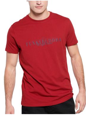 More about FUNKY BUDDHA Ανδρικό κόκκινο T-Shirt FBM007-023-04 DEEP RED