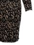 M MADE IN ITALY Women's camel-black knitted dress 19/21831r CAMEL