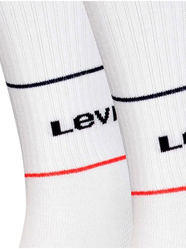 LEVIS Λευκές κάλτσες, 2 ζεύγη 701210567 010 White