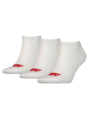 LEVIS Unisex λευκές κάλτσες σοσόνια, 3 ζεύγη 903050001-321 White