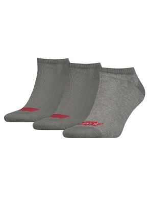 LEVIS Unisex γκρί κάλτσες σοσόνια, 3 ζεύγη, 903050001 758 Grey