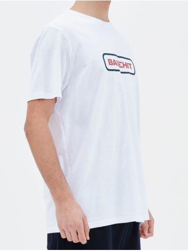BASEHIT Men's White T-Shirt 221.BM33.06 White ..