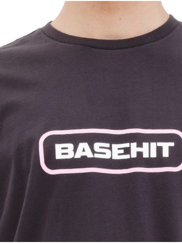 BASEHIT Men's T-Shirt 221.BM33.06 OFF BLACK ..