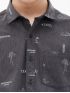 BASEHIT Ανδρικό κοντομάνικο πουκάμισο 221.EM61.03 PR285 OFF BLACK ..