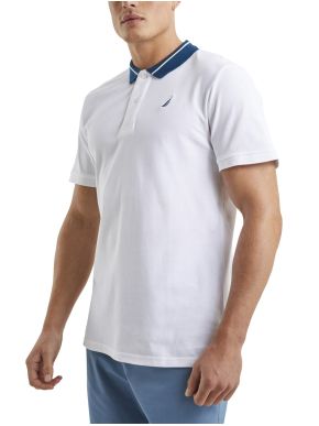 More about NAUTICA Men's White Short Sleeve Pique Polo Shirt N1I00863-908 White