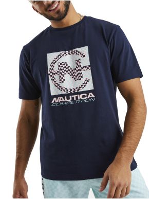 NAUTICA Competition Ανδρικό μπλέ κοντομάνικο T-Shirt μπλουζάκι N7I01018-459 Dark Blue