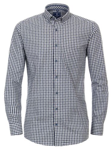 REDMOND Men's blue-white long-sleeve shirt 231000111 Color 10