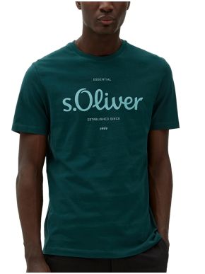 S.OLIVER Men's green t-shirt 2128330-79D2 Forest Green
