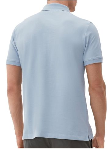 S.OLIVER Ανδρικό γαλάζια πικέ πόλο μπλουζάκι 2024581-5092 Light Blue