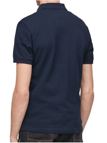 S.OLIVER Men's navy blue pique polo shirt 2024581-5978 Navy