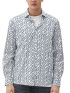 S.OLIVER Men's white long-sleeved elastic shirt 2127457-01A2 White