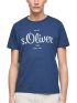 S.OLIVER Ανδρικό μπλέ κοντομάνικο μπλουζάκι jersey T-Shirt 2057432-5693 Ocean Blue