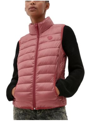 More about S.OLIVER Women's silky matte sleeveless jacket 2123928-2074 Papaya