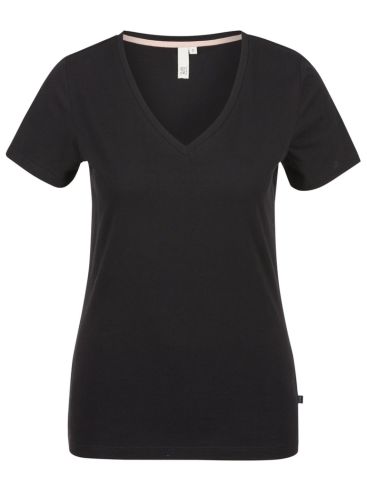 S.OLIVER Γυναικείο μαύρο jersey T-shirt V 2058279-9999 Black
