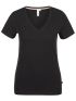 S.OLIVER Women's black jersey T-shirt V 2058279-9999 Black