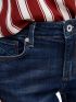 S.OLIVER Women's dark blue elastic stonewashed jeans 2005663-58Z4 Deep Blue