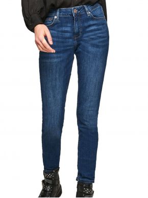 S.OLIVER Women's elastic stone-washed fine crotch skinny jeans. 2102008-58Z4