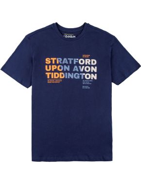 LOSAN Ανδρικό μπλέ κοντομάνικο μπλουζάκι T-Shirt 311-1301AL