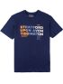 LOSAN Ανδρικό μπλέ κοντομάνικο μπλουζάκι T-Shirt 311-1301AL