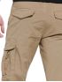 FUNKY BUDDHA Men's beige elastic cargo pants FBM007-030-02 BEIGE