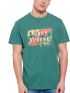 FUNKY BUDDHA Men's green T-Shirt FBM007-047-04 PALM LEAF