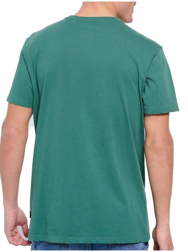 FUNKY BUDDHA Men's green T-Shirt FBM007-047-04 PALM LEAF