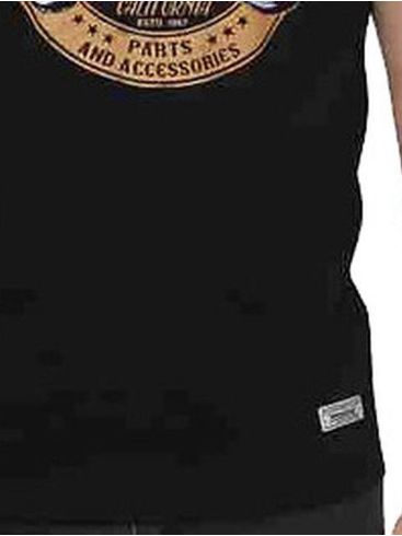 FORESTAL MAN Ανδρικό μαύρο κοντομάνικο μπλουζάκι 701-242