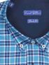 FORESTAL Men's blue plaid long-sleeved shirt (up to 7XL) . 901-220