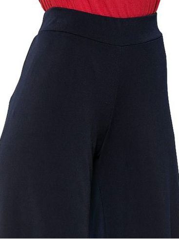 RAXSTA Γυναικεία ελαστική μαύρη ψηλόμεση ζιπ κιλοτ
