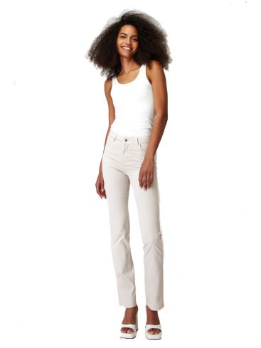 SARAH LAWRENCE Women's off-white light pants 2-400100 BEIGE