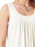 ANNA RAXEVSKY Women's white sleeveless top B23112 WHITE