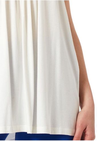 ANNA RAXEVSKY Women's white sleeveless top B23112 WHITE