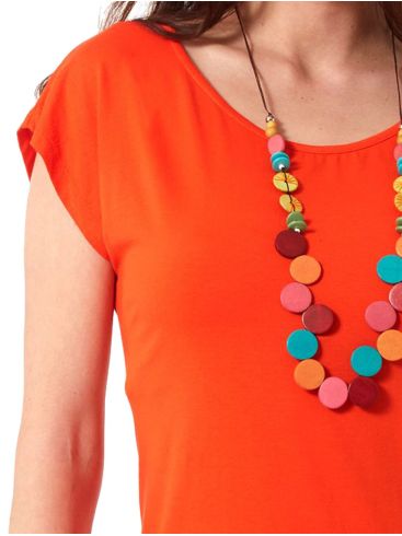 ANNA RAXEVSKY Women's Orange blouse B23113 CORAL