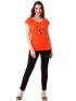 ANNA RAXEVSKY Women's Orange blouse B23113 CORAL