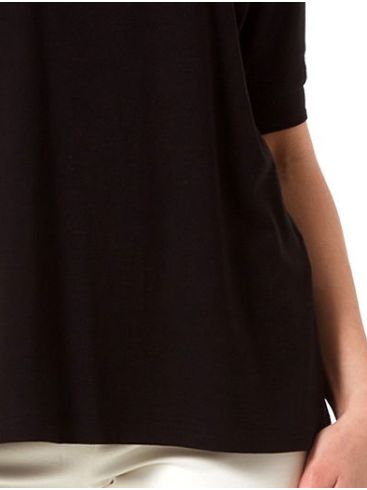 ANNA RAXEVSKY Γυναικεία μαύρη μπλούζα B23105 BLACK