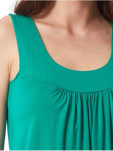 ANNA RAXEVSKY Women's green sleeveless top B23112 GREEN