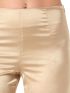 ANNA RAXEVSKY Γυναικείο μπέζ σατέν παντελόνι T23106 BEIGE