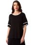ANNA RAXEVSKY Women's black blouse B23119 BLACK